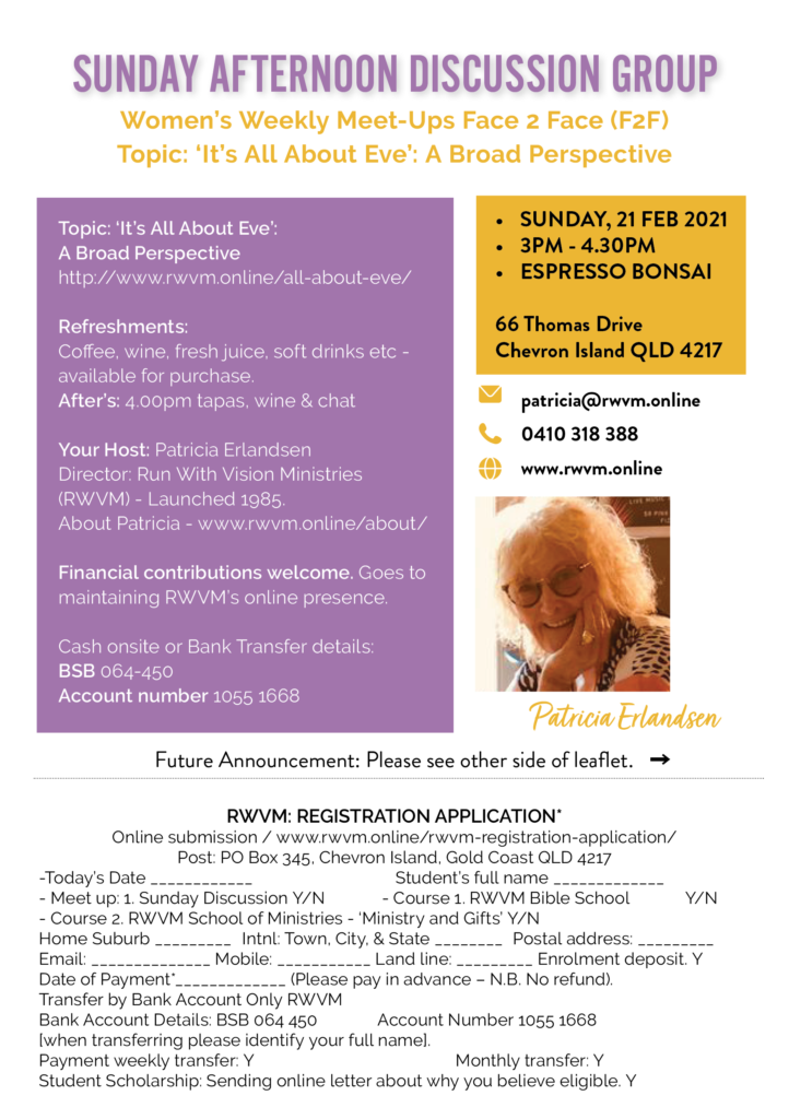 Sunday Discussion Group